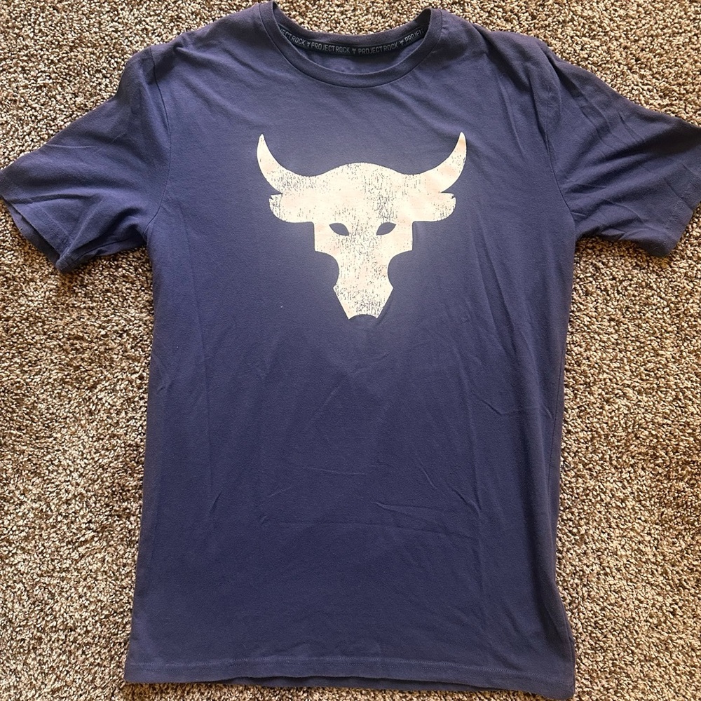 Under Armour Project Rock Blue T-Shirt